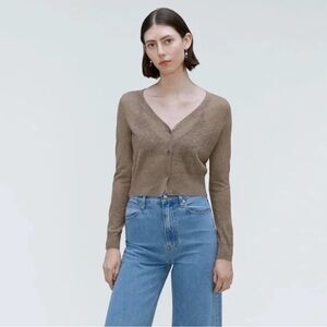Everlane - Featherweight Alpaca Blend Button Front Cardigan